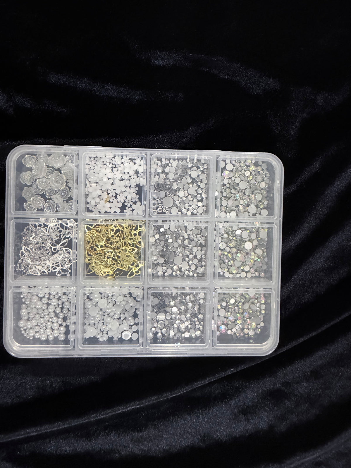 Mix Rhinestones, Flowers, Beads etc