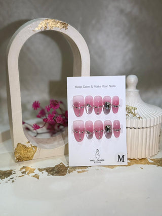 Pink Cat Eye with Stones