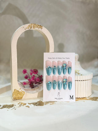 Blue Cat Eye with Stones